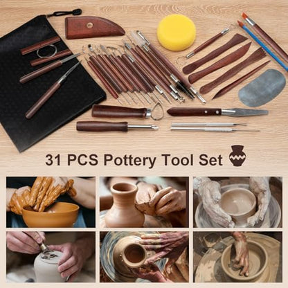 Amrules 31 Pcs Polymer Clay Sculpting Tools Kit for Adults, Red - Image 7