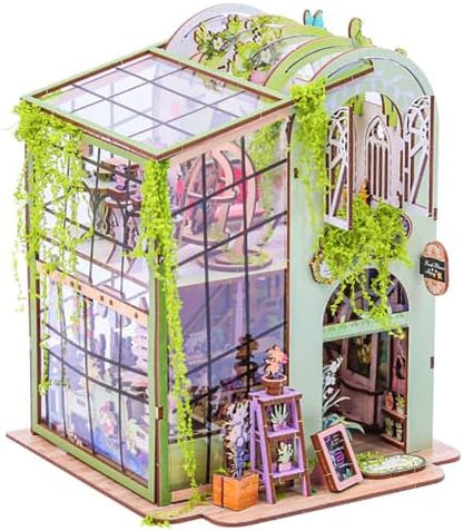 Insgen Miniature Florist Dollhouse DIY Flower Shop Booknook Building Set by INSGEN