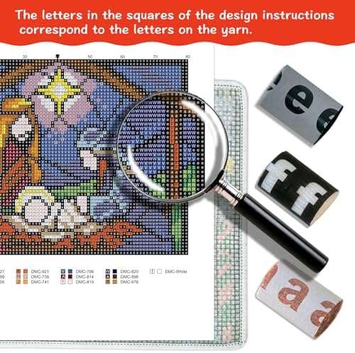 MIAOLLUN Latch Hook Kits Rug, 3D Pattern Printed Canvas Crochet Needlework Crafts Floor DIY Latch Kits for Adults Beginners 20.4" X 15" (52X38cm) - Image 5