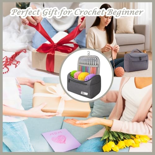 Yarniss Crochet Kit for Beginners,All Inclusive Crochet Set for Adults,Grey - Image 6