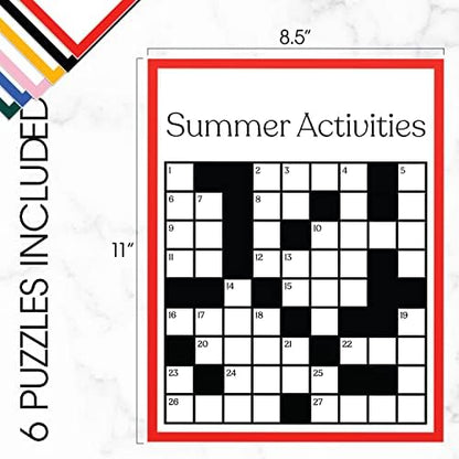 Keeping Busy Crossword Dementia Activities for Seniors | Alzheimer Products for Elderly Patients | Fun Memory Game Toy & Cognitive Brain Puzzle for Senior Citizens w/Memory Loss or Alzheimers - Image 2