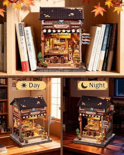 Japan Book Nook, DIY Miniature House Kit, Japanese Izakaya Booknook - Image 5