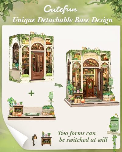 Cutefun Book Nook Kit - DIY Miniature Dollhouse Kit for Adults and Teens - Image 5