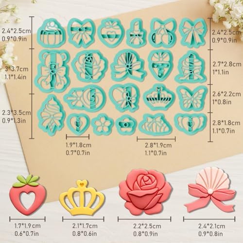 ORIGACH 21 Pcs Feminine Elements Polymer Clay Cutters Set - Image 3