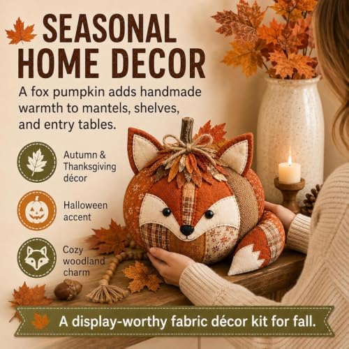 DIY Animal Pumpkin Fabric Sewing Kit (#D) - Image 3