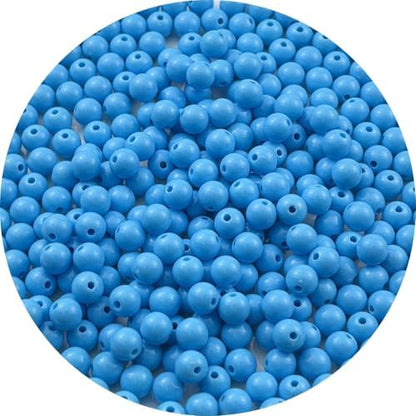 300pcs Acrylic Round Beads for Crafts 8mm Resin Candy Color Spacer Beads with Hole for Jewelry Making Sewing Crafts Decoration Necklaces Bracelets Earrings Supplies(Sky Blue) by Unknown