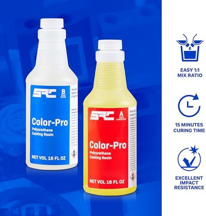 SRC Color-Pro 32 Oz, Semi-Clear Polyurethane Casting Resin - Image 5