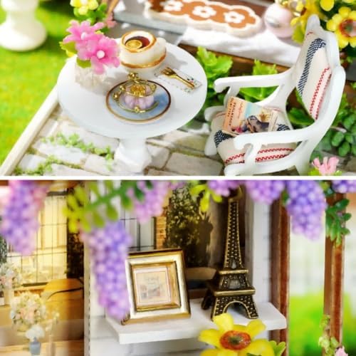OZJAY Miniature House Kit for Adults, Mini House Kit with LED & Dust Cover - Image 3