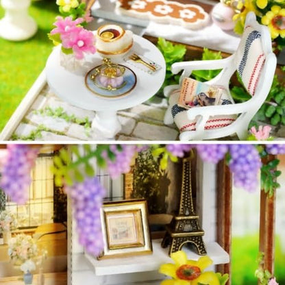OZJAY Miniature House Kit for Adults, Mini House Kit with LED & Dust Cover - Image 3
