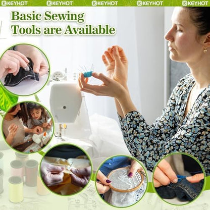 KEYHOT Sewing Kit for Adults, Needle and Thread Kit, Travel Size 74 Pcs - Image 3
