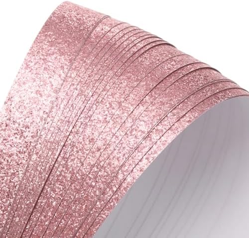 MECCANIXITY 360 Sheets Origami Paper Glitter Stars Papers Rose Gold Fold Paper for Beginner Arts Crafts Projects,0.4 x 9.3 Inch - Image 3