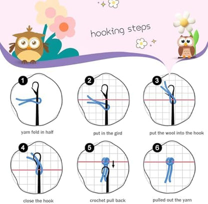 Latch Hook Pillow Kits for Adults Thanksgiving Day Turkey and Pumpkin DIY Pillow Cover Printed Pillowcase Crochet Hooking Yarns Handmade Cushion for Home Sofa Decoration 17x17inch(1) - Image 6