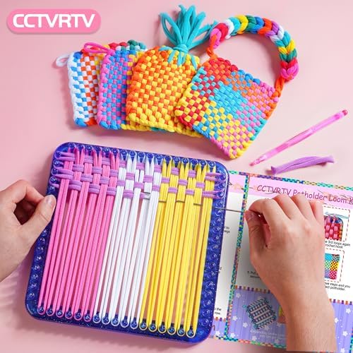 CCTVRTV Weaving Loom Kit Toys for Kids and Adults, DIY Arts and Crafts - Image 3