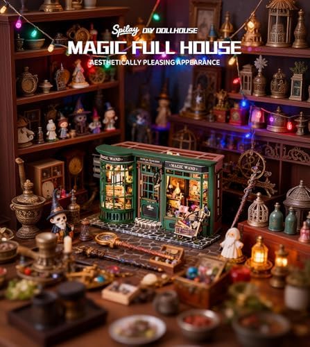 Spilay Book Nook Kit for Adults, Magic Full House DIY Miniature House Kit - Image 3