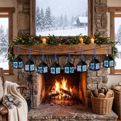 Maitys 16 Sets Winter Snowflake Paper Lantern Suncatcher Craft Kits - Image 6
