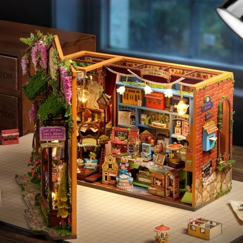 CUTEROOM DIY Miniature House Kit-Fairy Tale Kingdom, Tiny Dollhouse Wooden Furniture Kit, Mini DIY Craft Kits Creative Room for Decoration Family Friends - Image 3