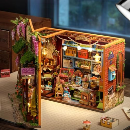 CUTEROOM DIY Miniature House Kit-Fairy Tale Kingdom, Tiny Dollhouse Wooden Furniture Kit, Mini DIY Craft Kits Creative Room for Decoration Family Friends - Image 3