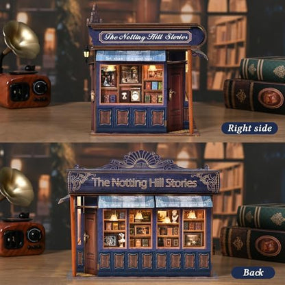 TOYQI Book Nook Kit, DIY Miniature Dollhouse Kit for Adults and Teens - Image 2