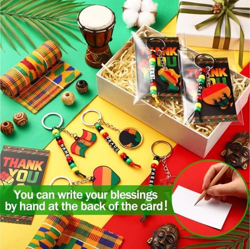 Suncalla 996 Pcs 24 Set Juneteenth Keychain Making Kit DIY 1865 Bead Crafts - Image 4