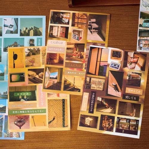 Japanese Food Sticker Book - 20 Sheets Kawaii Sushi Ramen Stickers for Journals, Planners, Scrapbooking & Water Bottles - Retro Izakaya Vibe Vinyl Decals (277 Pcs, Brown) - Image 7