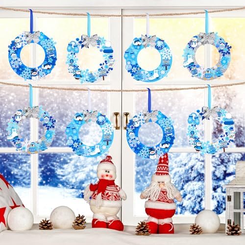 Moucuny 620/600 Pcs Christmas Winter Wreath Crafts, Let It Snow, Classic - Image 6