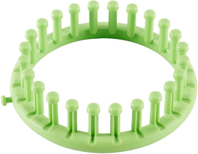 novelinks Round Knitting Looms Set - Set of 5 Plastic Looms Knitting with 1 Knitting Yarn Loom Needle and 1 Plastic Loom Pick