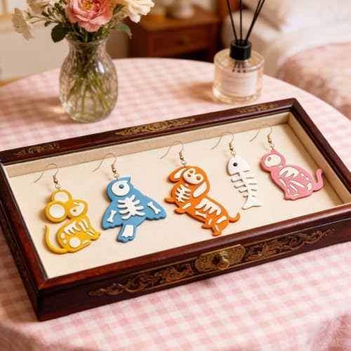 13Pcs Skeleton Polymer Clay Cutters Ceramic Clay Earrings Cutters - Image 3