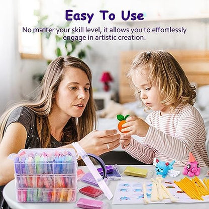 PeacePeo Polymer Clay Kit 215 Pcs Oven Bake Clay 110 Colors - Image 5