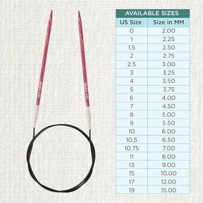 KnitPro Dreamz Fixed Circular Needles 40" (100cm) | US Size 6 (4mm) - Image 4