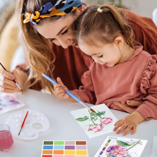 Watercolor Coloring Workbook for Adults Water Colors Paint Adult Set - Image 4