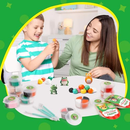 Kasfalci Air Dry Clay Kit for Kids, 12 Animals Modeling Magic Clay Sculpting Set, DIY Party Favors Arts & Crafts for Kids Ages 4-6-8-12, Ultra Light & Soft, Safe & Non-Stick with Tools & Tutorials - Image 6