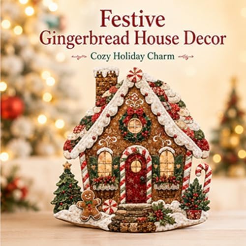 Christmas Patchwork Fabric DIY Decor Kit, Adult Sewing Handcrafted Set, Pre-Cut Fabric Squares, Make Your Own Christmas Tree Ornaments, Holiday Decoration Gift for Beginners(Horse) - Image 2