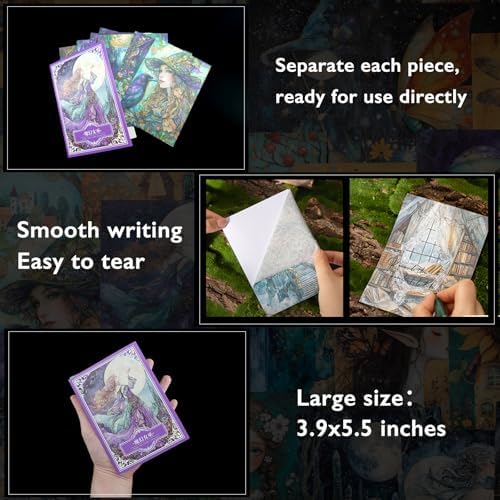 Large 6 Sets 60 Sheets Washi Vintage Stickers Book Kit for Journaling - Image 4