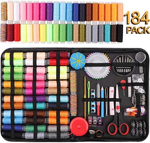 Sewing Kit, 184 Large Premium Sewing Supplies, 38 XL Thread Spools, Suitable for Traveller, Adults, Kids, Beginner, Emergency, DIY and Home Button Repair Kit - Image 2