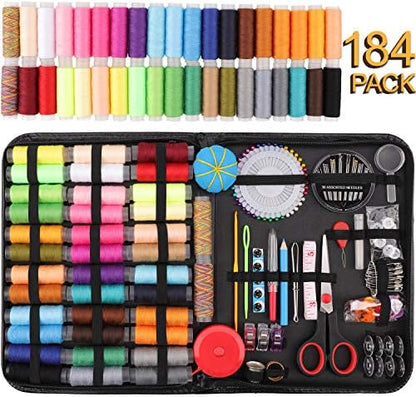 Sewing Kit, 184 Large Premium Sewing Supplies, 38 XL Thread Spools, Suitable for Traveller, Adults, Kids, Beginner, Emergency, DIY and Home Button Repair Kit - Image 2