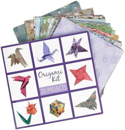 LEISURE ARTS Origami Kit, 60 Folding Sheets, 20 Designs, 61 Piece by LeisureArtsInc