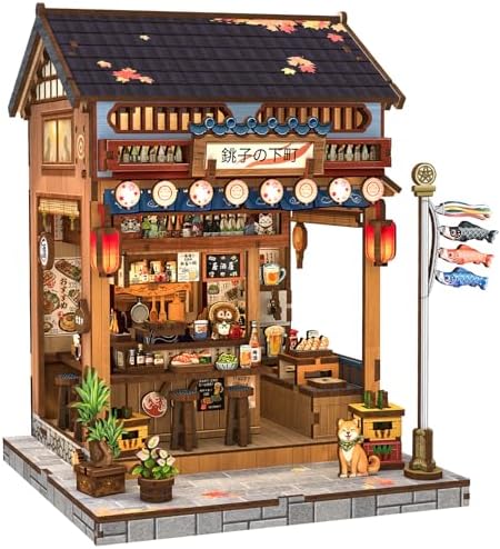 CUTEBEE Book Nook Kit, DIY Miniature House Japanese Izakaya for Adults by CUTEBEE