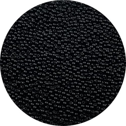 2000pcs Acrylic Round Beads for Crafts 4mm Resin Candy Color Spacer Beads with Hole for Jewelry Making Sewing Crafts Decoration Necklaces Bracelets Earrings Supplies(Black) by Unknown