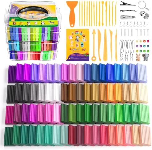 Artpar Polymer Clay Kit,72 Colors Modeling Oven Bake Clay Sculpting Set by ARTPARencourageKidsexplorationartandcrafts