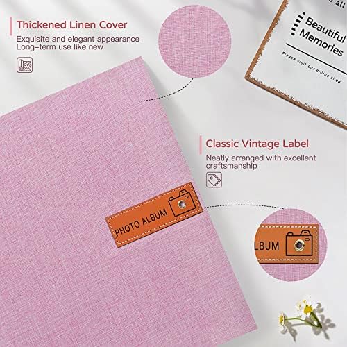 Popotop Large Photo Album Self Adhesive 4x6 5x7 8x10 Scrapbook Album DIY Picture Book,Gifts for Mom,Family Baby and Wedding,with Metal Pen and Plastic Board - Image 3