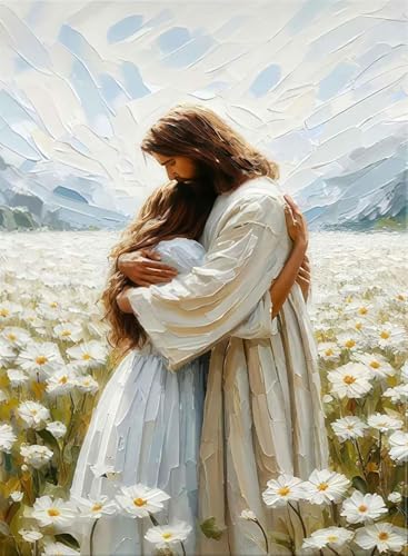 Jesus Christian Paint by Numbers Kit for Adults Canvas, Frameworkless by FairylandJinWenn