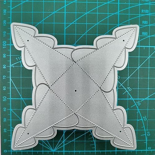 Scrapbooking Die-Cuts, Christmas Metal Cutting Dies for Card Making, Paper Craft Punch Template, Background Embossing Stencils, DIY Album Décor (Gift box-12x12cm) - Image 5