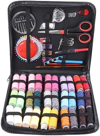 Aqur2020 126pcs Sewing Kit with Case, Complete Tools Portable Sewing Supplies for Adults Beginner, with Thread Scissors Needles, for Home Traveling DIY Craft - Image 6