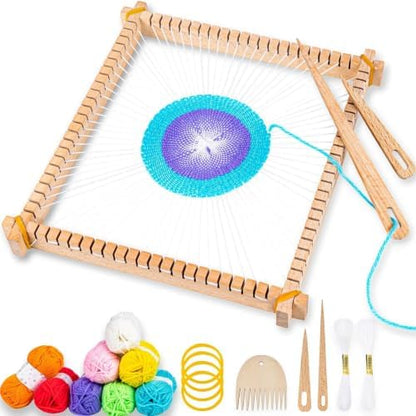 Lemonfilter 10 x 11in Large Coaster Tapestry Weaving Loom Kits for Adult by Lemonfilter