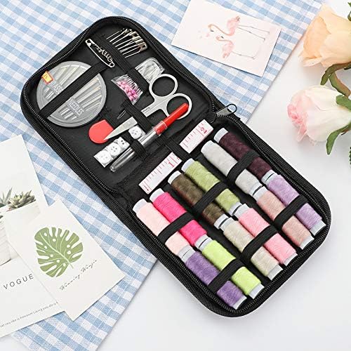 Mini Sewing Kit for Adults & Beginners, Portable Sewing Supplies with, Threads, Buttons & Seam Ripper – Travel & Home Small Sewing Kit with Thread and Needle, Valentine's Day Gift for Mom & Grandma - Image 3