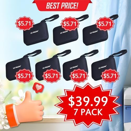 Sewing Kit with Case Portable Sewing Supplies for Home Traveler, Adults, Beginner, Emergency, Contains 18 Sewing Thread, Scissors, Needles, Measure etc,Black(7 Pack) - Image 2