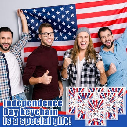 Suncalla 996 Pcs 24 Set 4th of July Patriotic Craft Keychain Making Kit DIY - Image 5