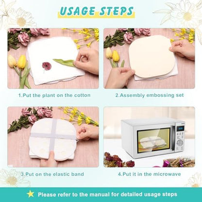 Coldairsoap Microwave Flower Press Kit for Adults 4 Layers 8" x 8" - Image 5