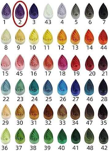 ODETOJOY Quilling Paper Strips - Purple 3mm, 5mm, 10mm - 21 Inch Length - Modern Halloween Theme - Image 4