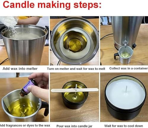 8l/12l/16l/20l Non-Stick Candle Melter, Electric Candle Making Melting Pot, Soy Wax and Beeswax Candles, DIY Candle Making Complete Kit, Ideal for Adult Beginners ，12l - Image 5